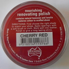 Cherry Red Shoe Polish Cherry Red Boot Polish